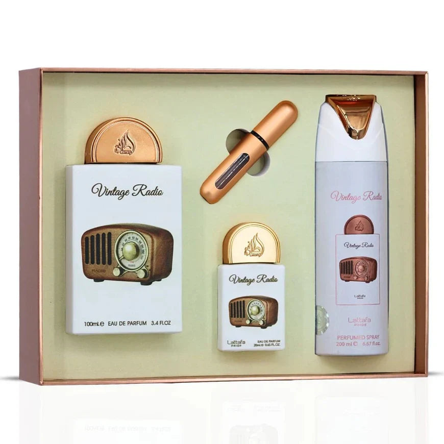 GIFT SET VINTAGE RADIO-3 PIECE