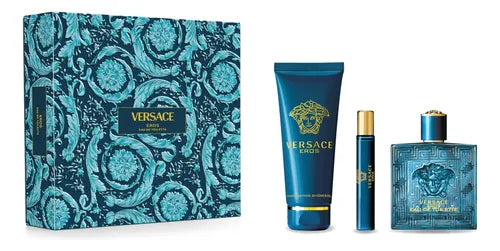 VERSACE EROS EUA POUR HOMME  SET 3PC 100ML
