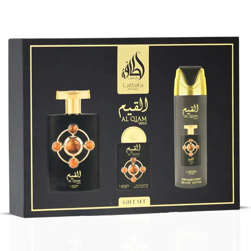 GIFT SET AL QIAM GOLD-3 PIECE E